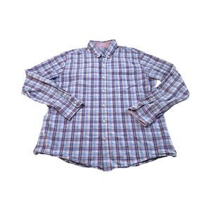 J. McLAUGHLIN Men’s Modern Fit Plaid Button Down‎ Shirt Size XL